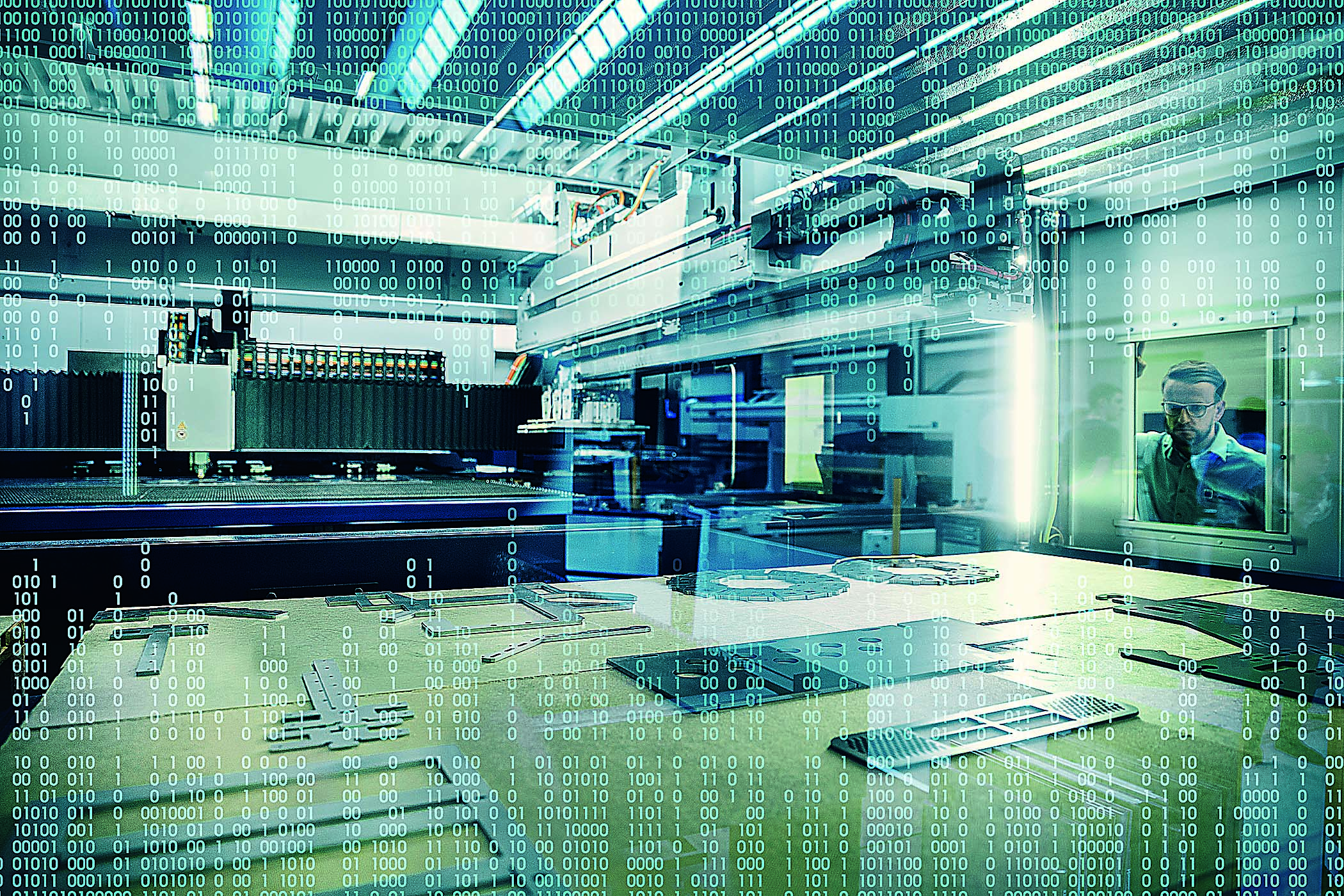 Trumpf's TruLaser Center 7030 repeats part removal cycles to get the task right. Photo credit: Trumpf