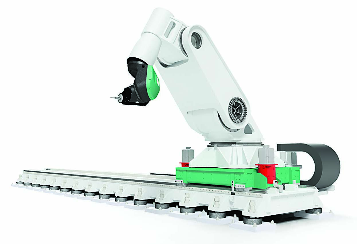 Robot arm reaches for milling goals