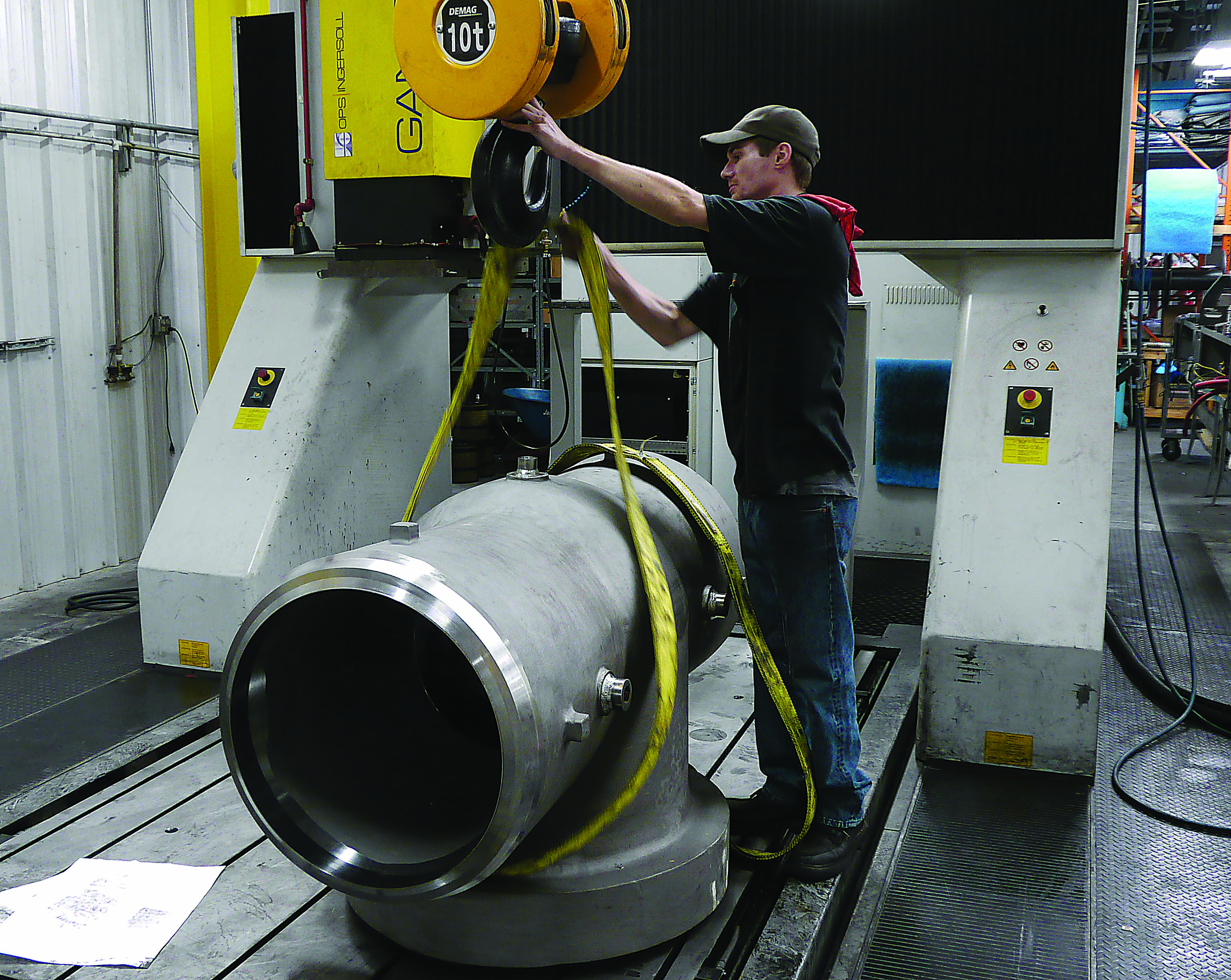 Shop tackles tall, large, unique parts