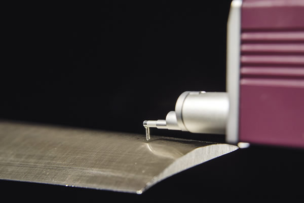 A surface is measured with the Formtracer SV-C3200 system from Mitutoyo America. Image courtesy Mitutoyo America. A surface is measured with the Formtracer SV-C3200 system from Mitutoyo America. Image courtesy Mitutoyo America.