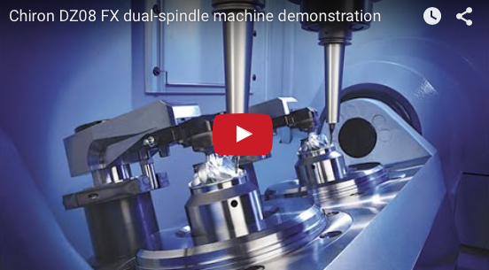 Chiron DZ08 FX dual-spindle machine demonstration Chiron DZ08 FX dual-spindle machine demonstration