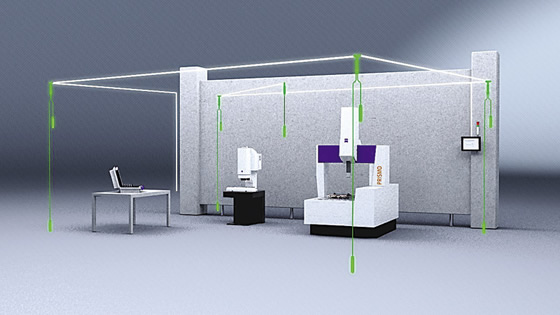 Stabilizing, monitoring air helps ensure part measurement accuracy