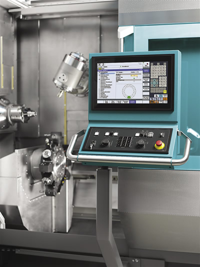 The Industry 4.0-ready Xpanel control from INDEX allows machine operators to access information related to production, setup, programming, maintenance and diagnostics. The Industry 4.0-ready Xpanel control from INDEX allows machine operators to access information related to production, setup, programming, maintenance and diagnostics.