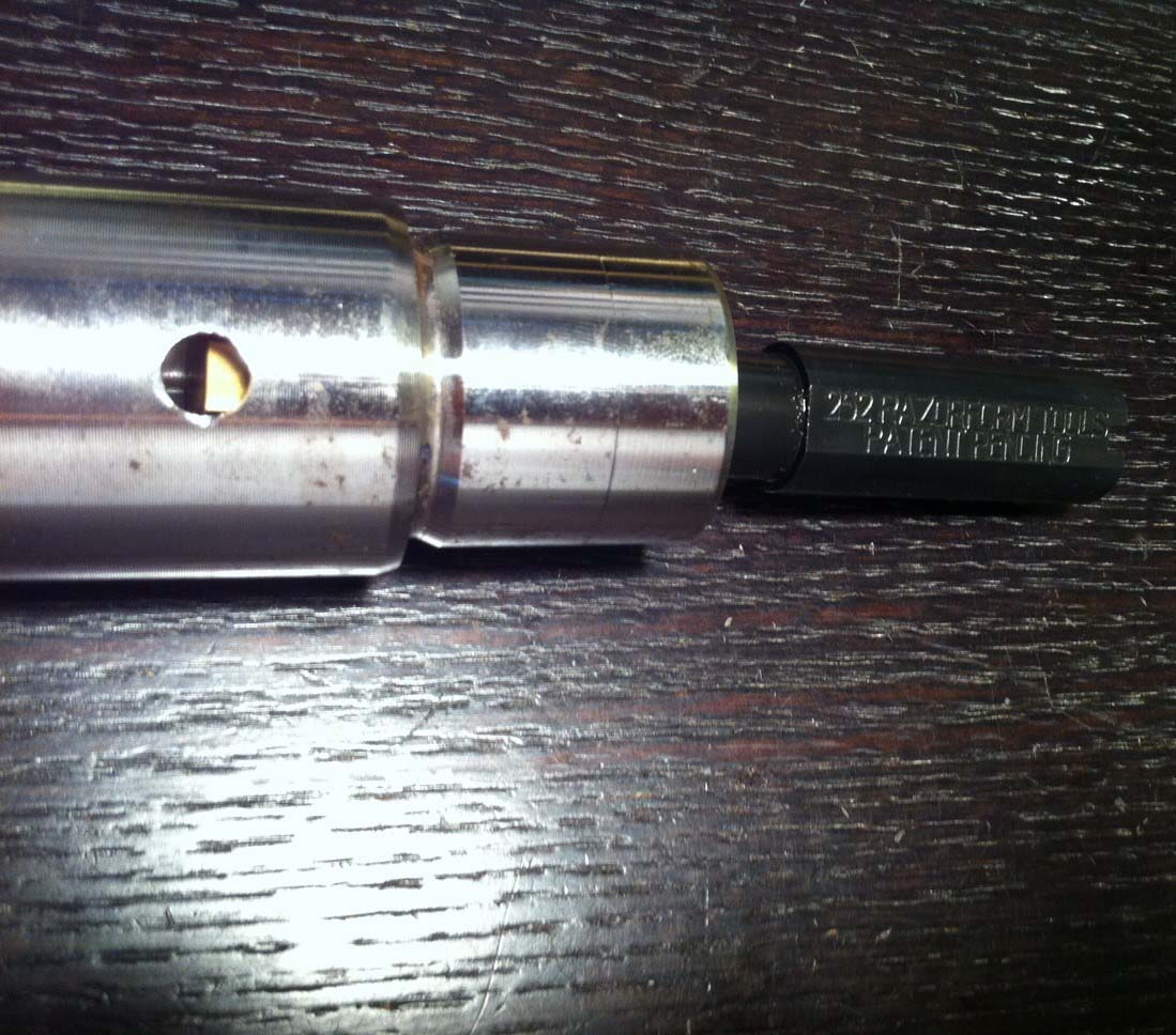 When blind-keyway broaching, CNC Broach Tool recommends creating a relief area in the part to push chips into and prevent chip packing. Photo credit: CNC Broach Tool