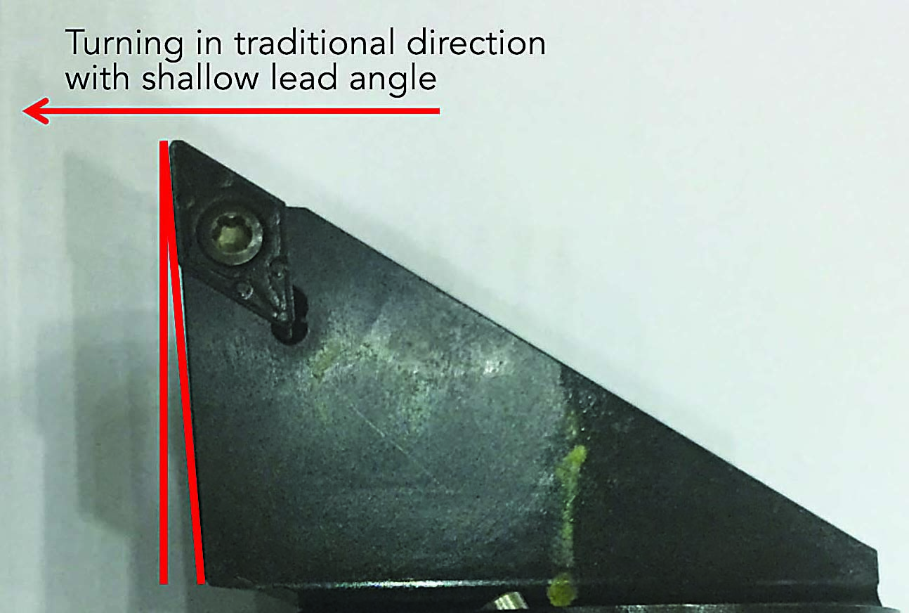 Turning catching up in the use of chip thinning