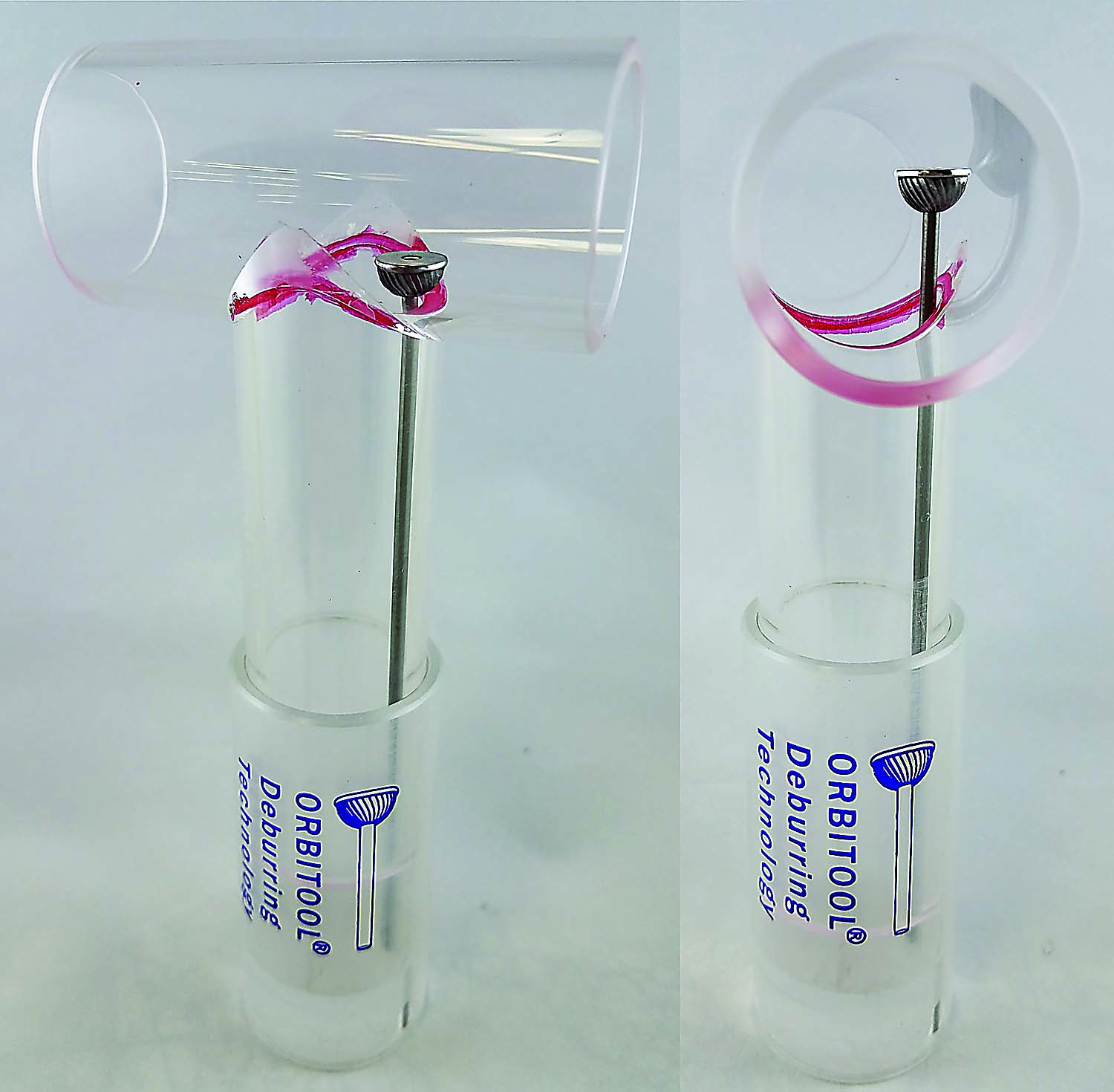 Specialized tools help deburr cross-holes