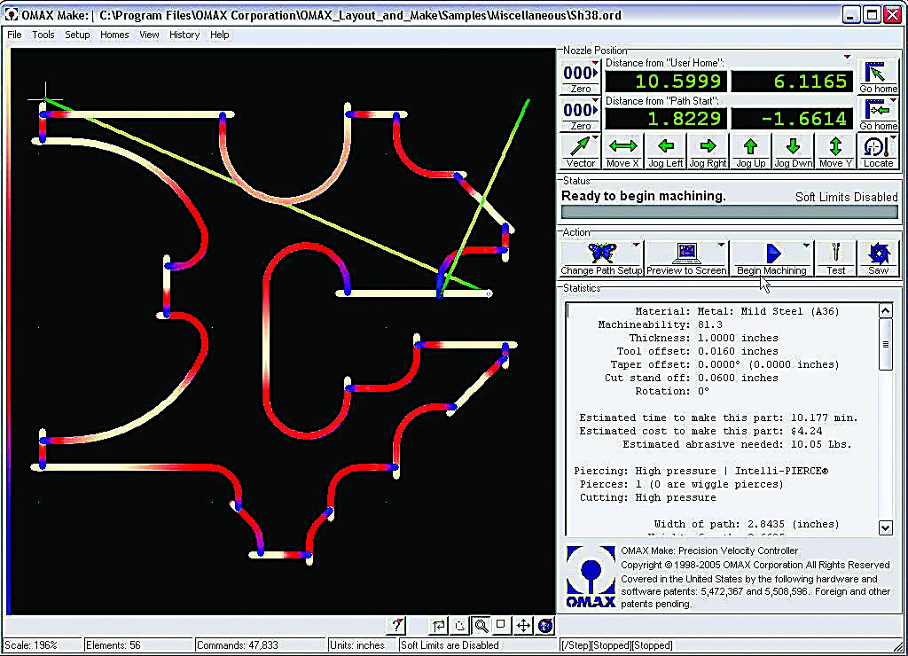 Making waterjet precision possible