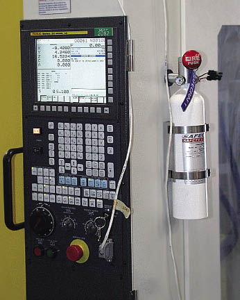 Fire suppression systems can protect machining centers—and your shop