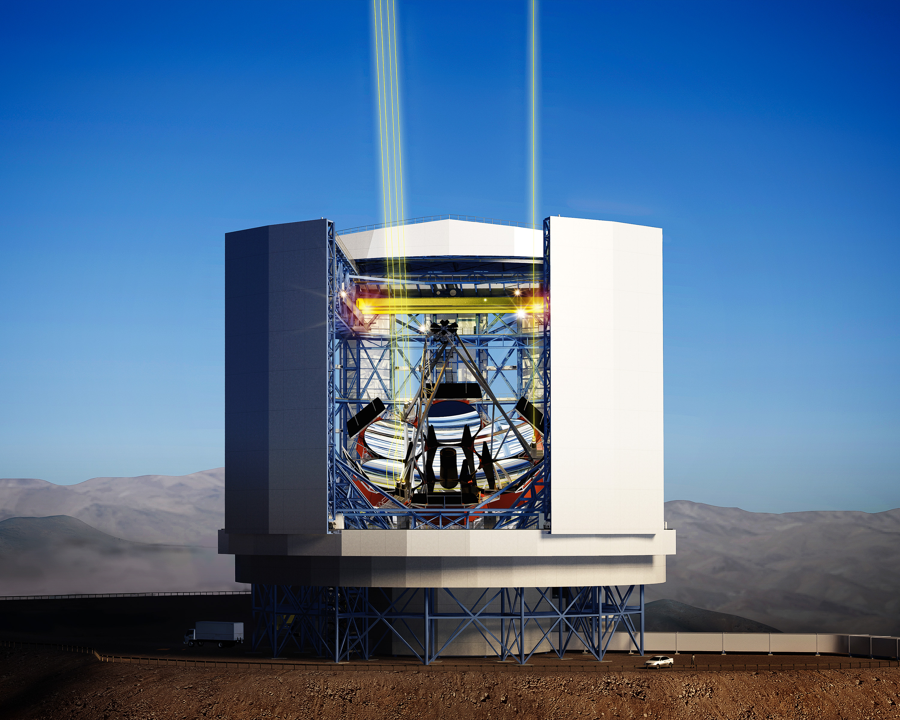 Building a giant telescope to look back further in time image