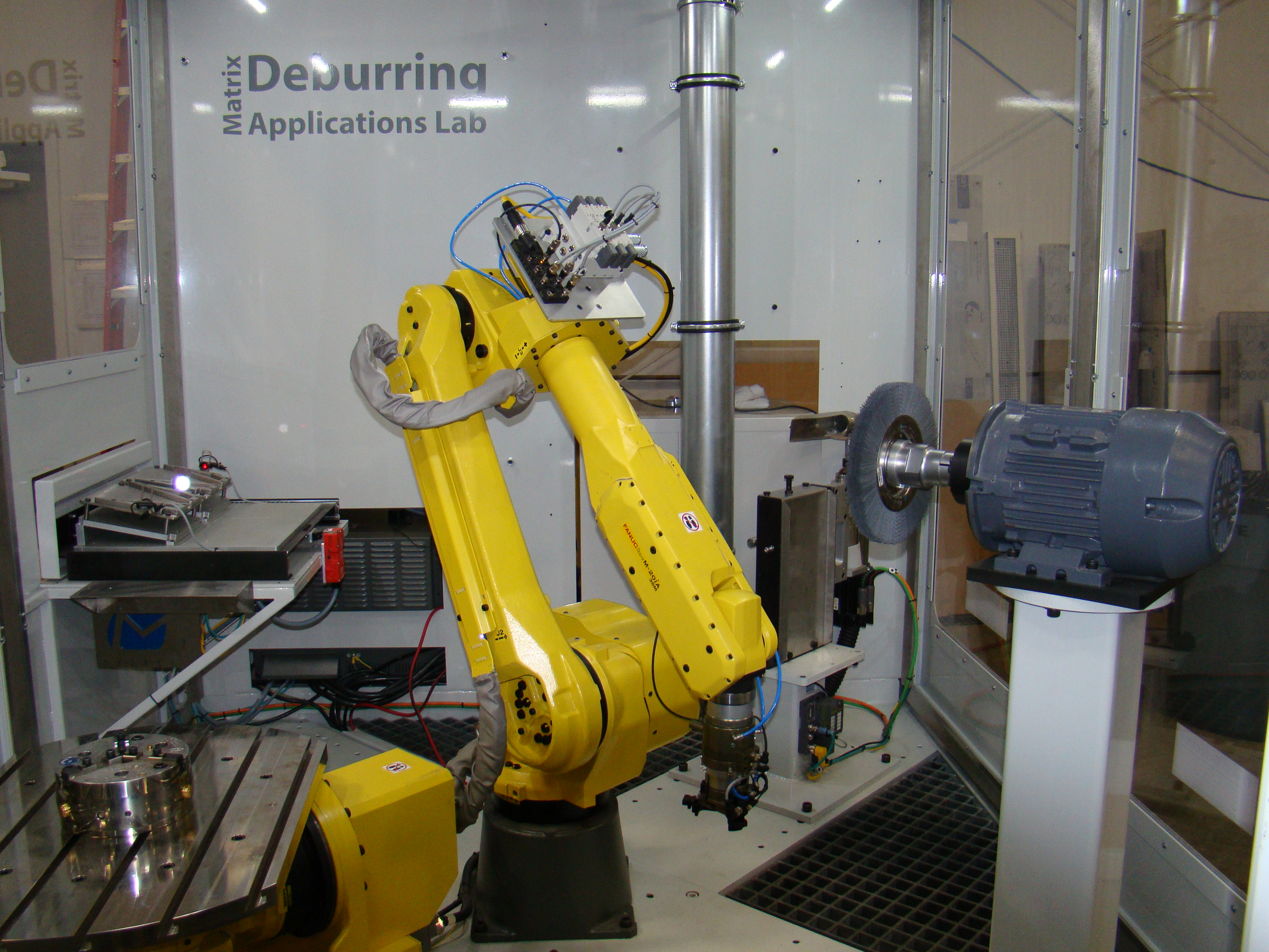 Automated deburring lab at Matrix Design image