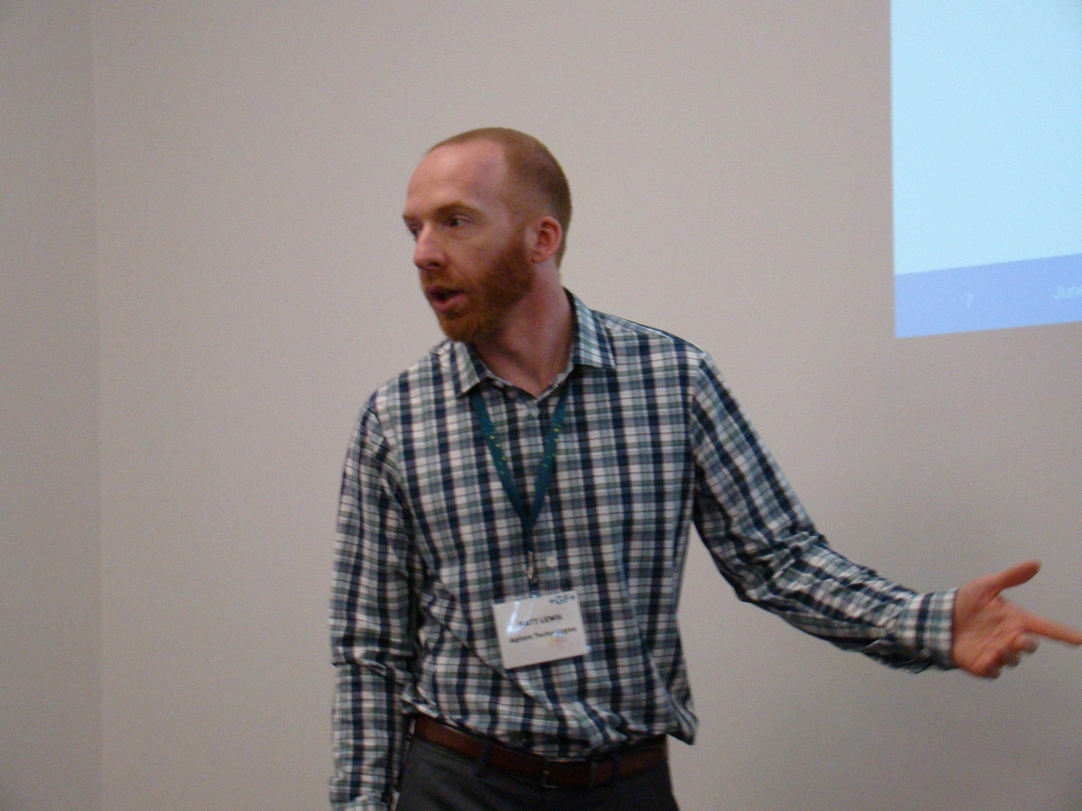 Matthew Lewis describes working with Microlution during the customer experience presentation.