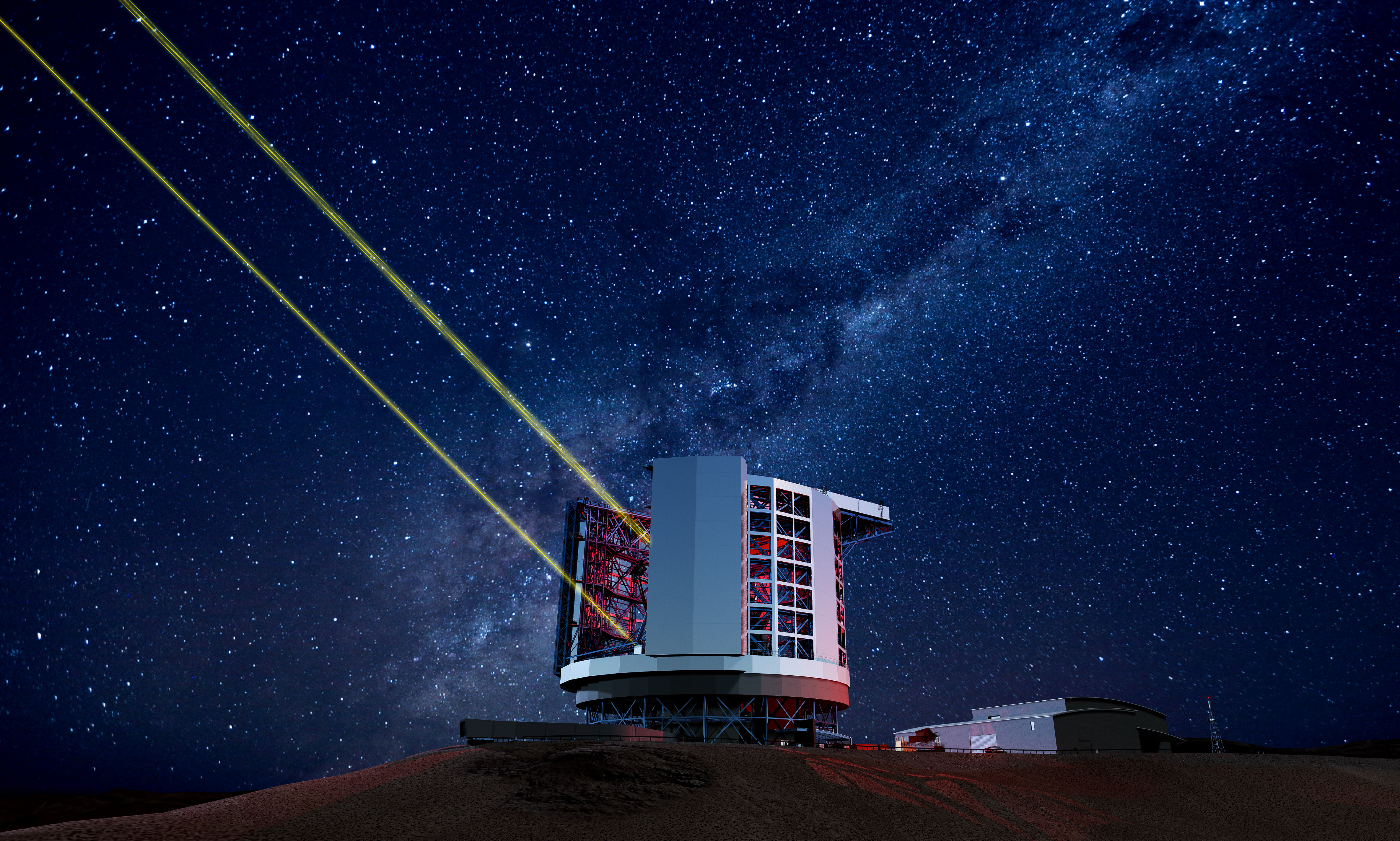Building a giant telescope to look back further in time image