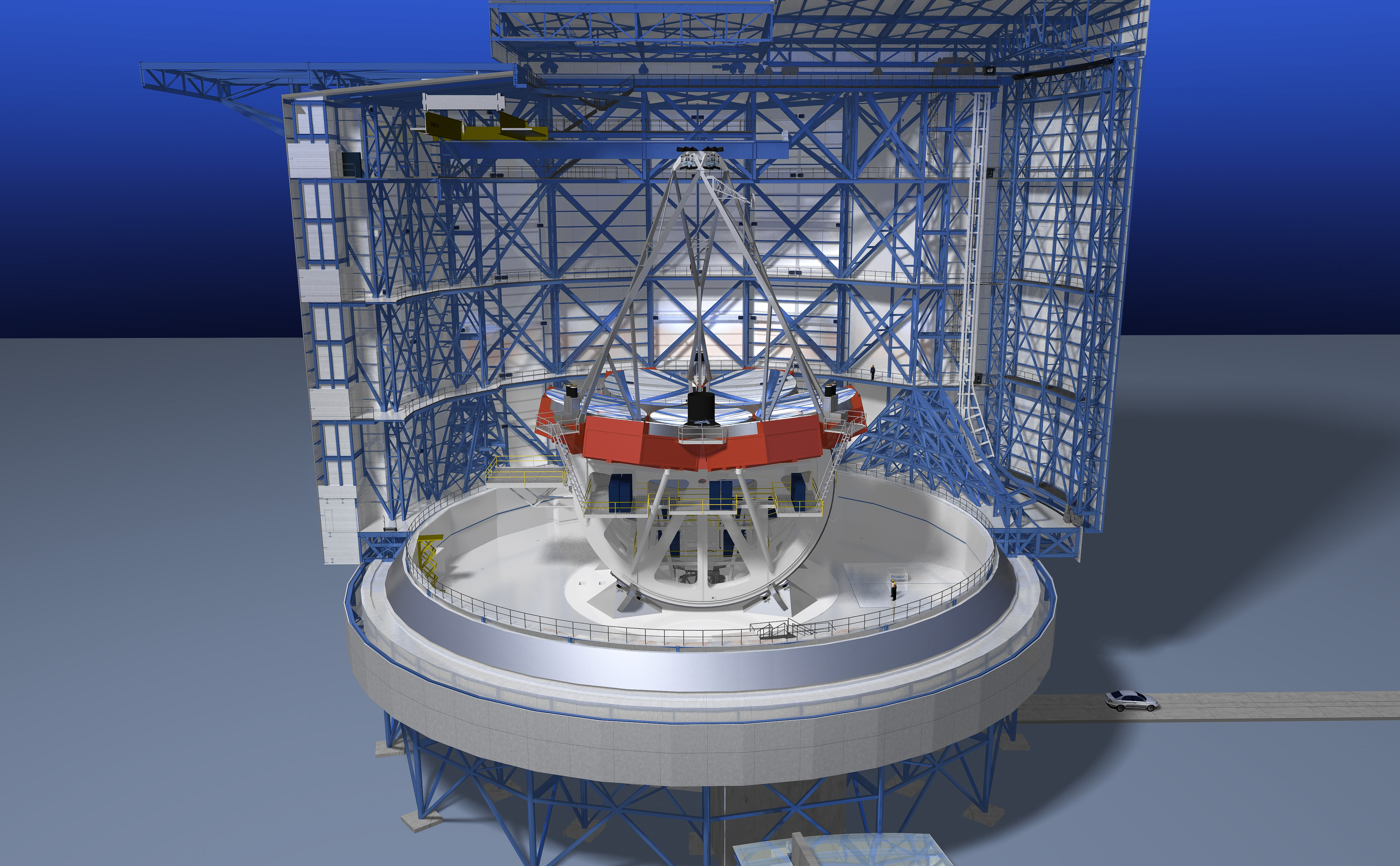 Building a giant telescope to look back further in time image