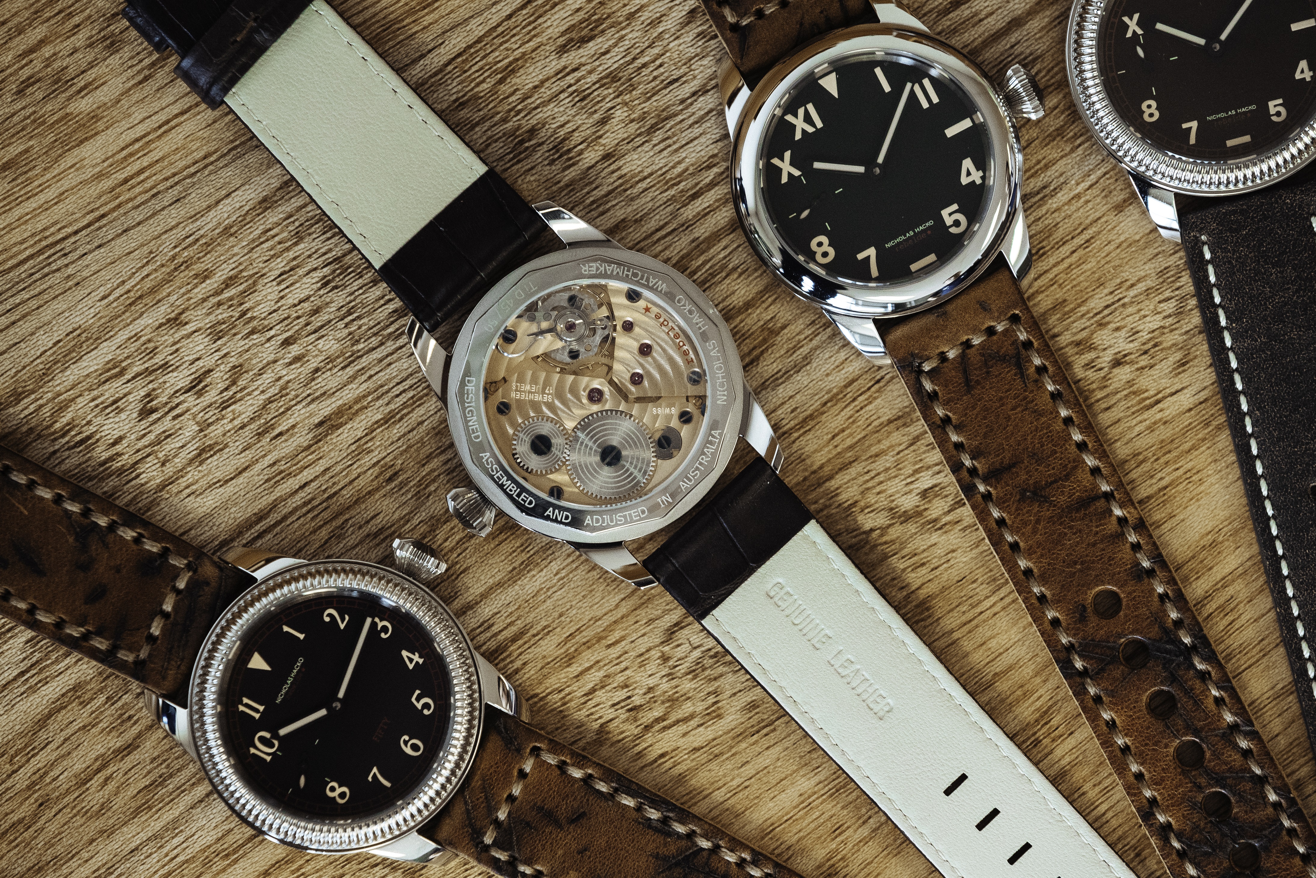 Watchmaker manufactures small parts with a high-precision machine tool image