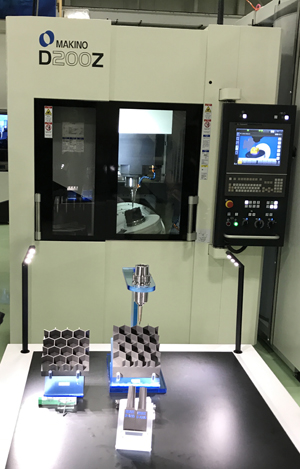Makino's D200Z and graphite electrodes it has cut
