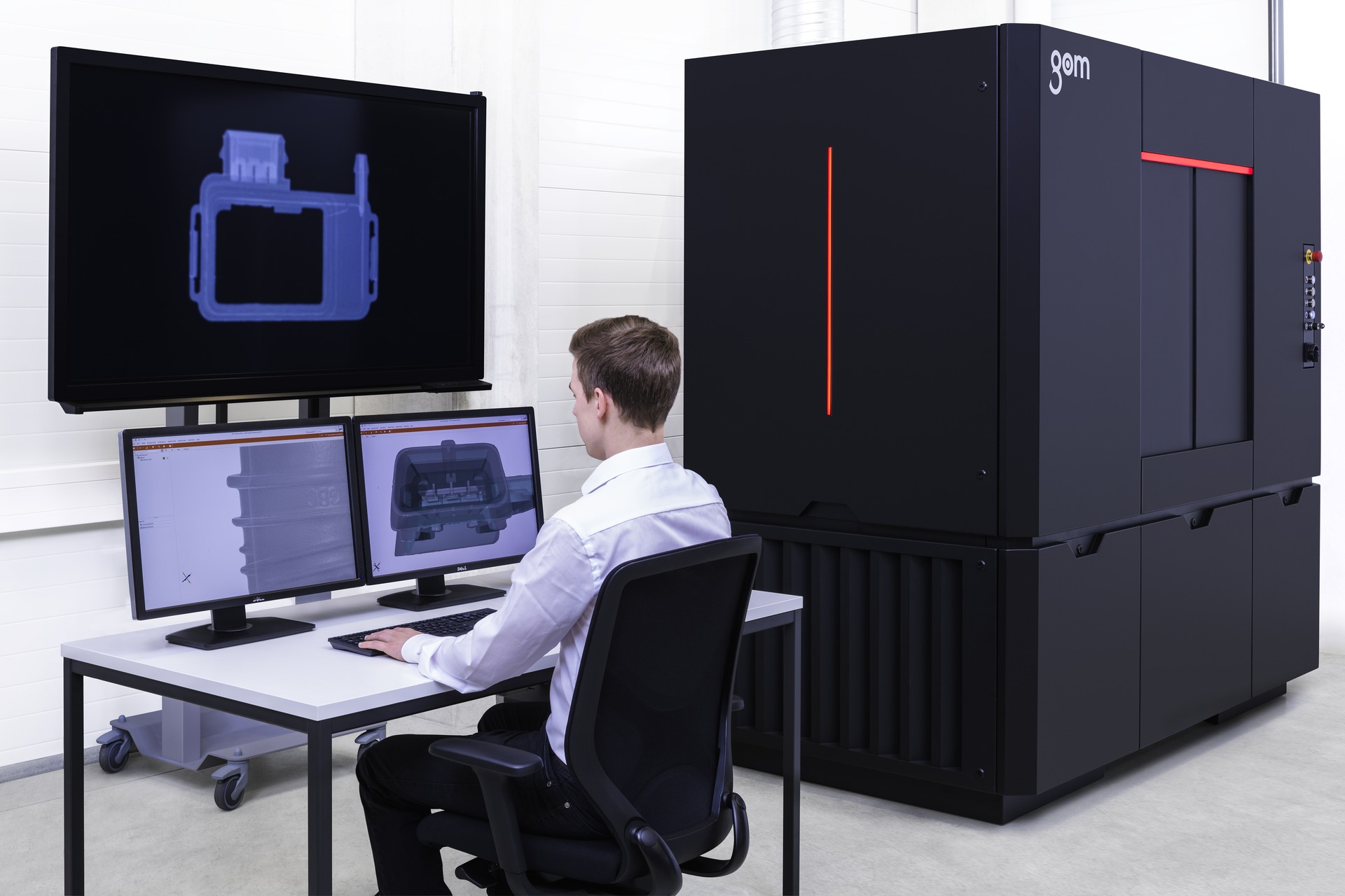 CT scanning machines need significant shielding to protect operators from X-ray exposure. Photo credit: Exact Metrology