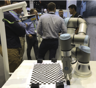 Sick showcases its portable, automated pick-and-place system at IMTS 2016, which the company hopes to have available at the UR+ platform in early 2017. Sick showcases its portable, automated pick-and-place system at IMTS 2016, which the company hopes to have available at the UR+ platform in early 2017.