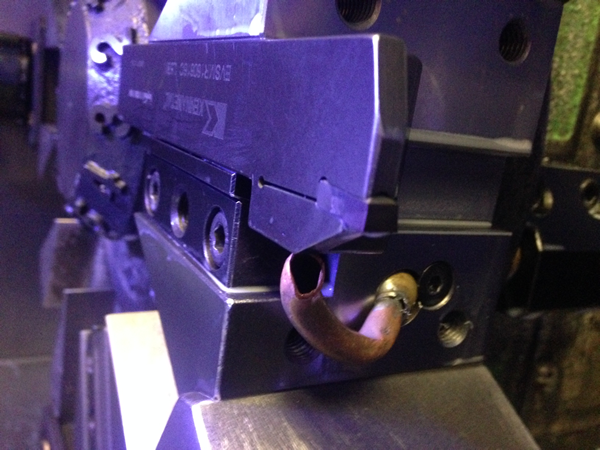​This is reality for many shops: Even without high pressure coolant, Beyond Evolution™ increased tool life three to one compared to EMC's legacy cut-off system.