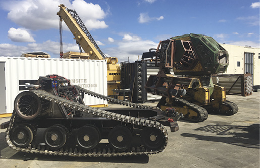The new track base for Mk. III and the entire Mk. II. Image courtesy MegaBots. The new track base for Mk. III and the entire Mk. II. Image courtesy MegaBots.
