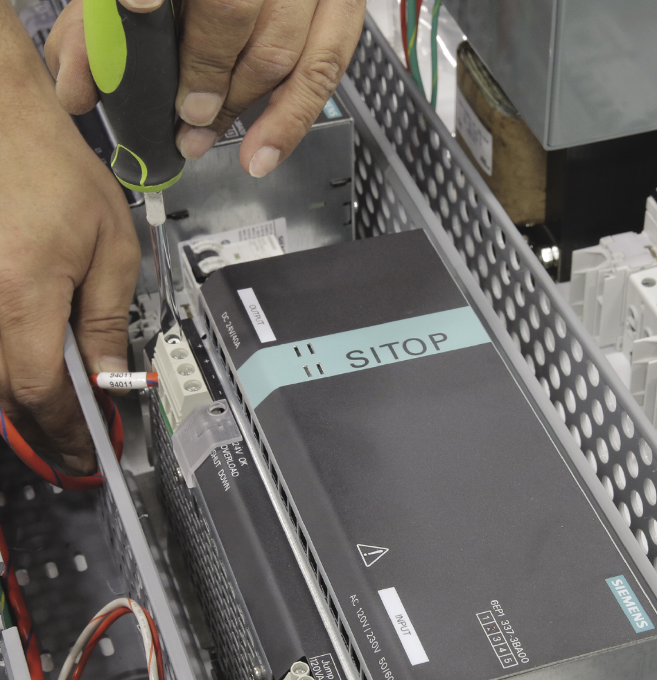 Flexible setup permits on-the-fly adaptation of control hardware when design changes are required.