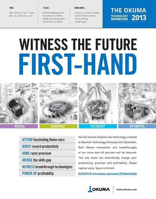 Okuma America hosts technology showcase