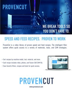 ProvenCut provides speeds and feeds on video for machinists