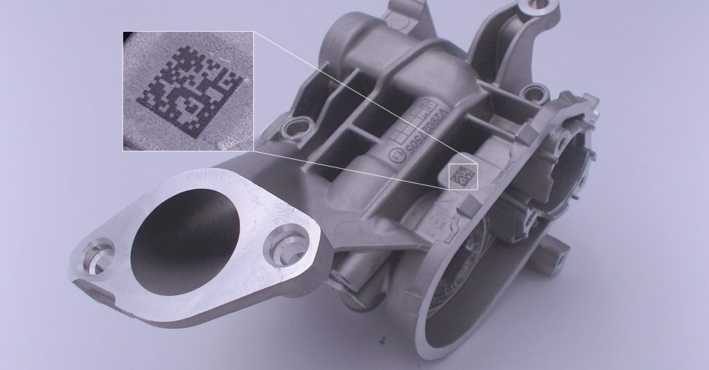 laser marking on aluminium