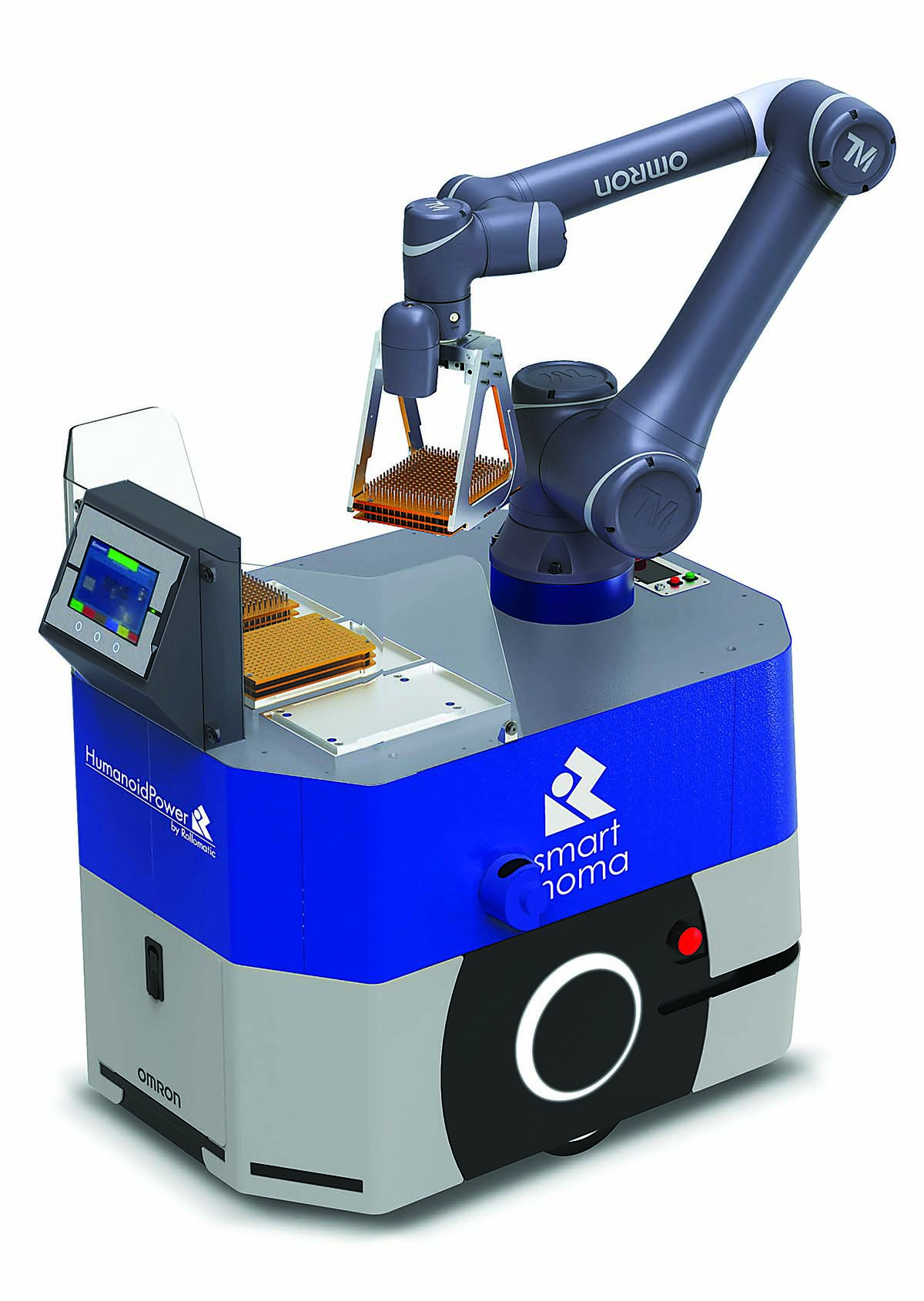 Rollomatic is providing Omron's SmartMoMa handling system to customers interested in automation.