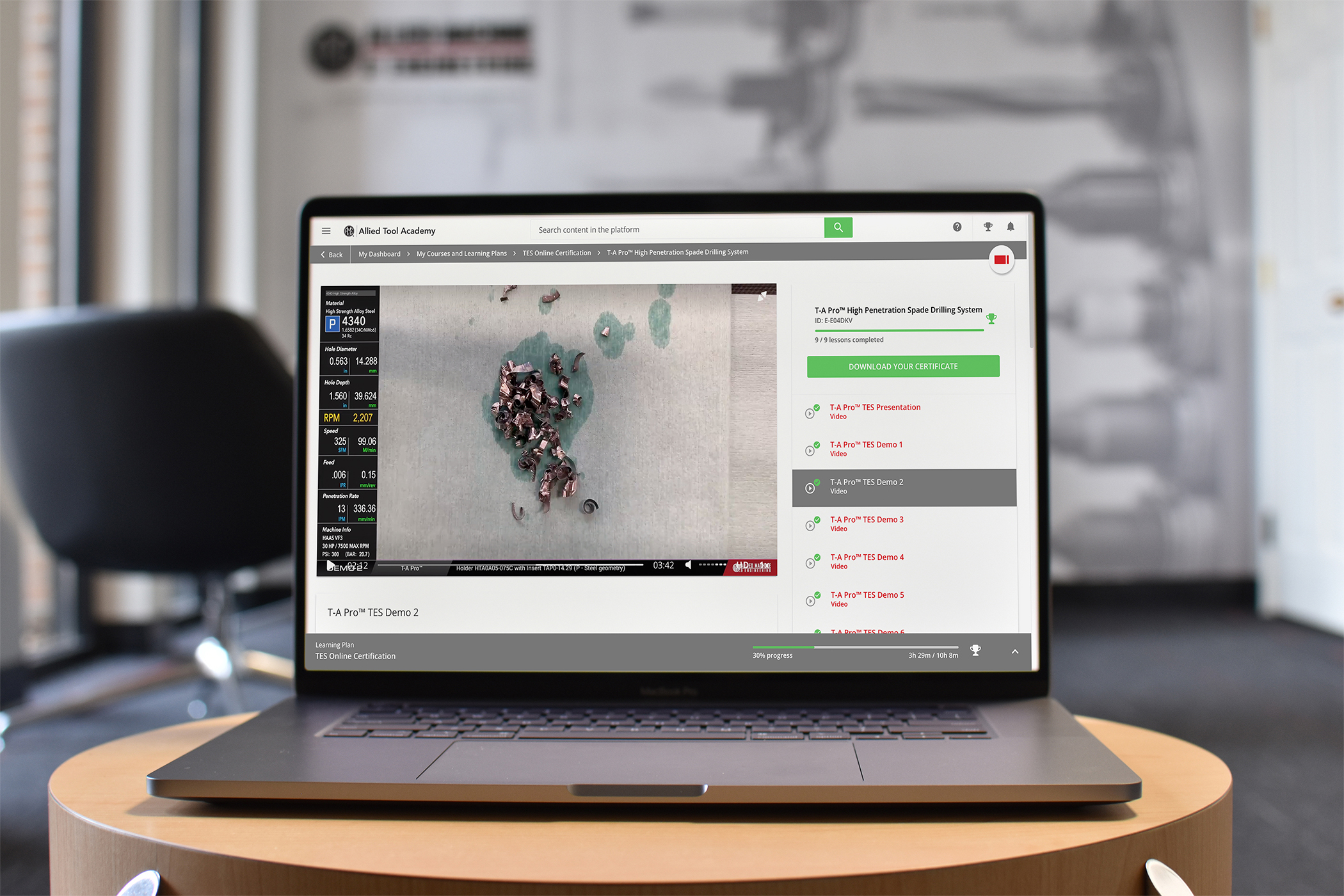 Allied Machine launches online tool academy image