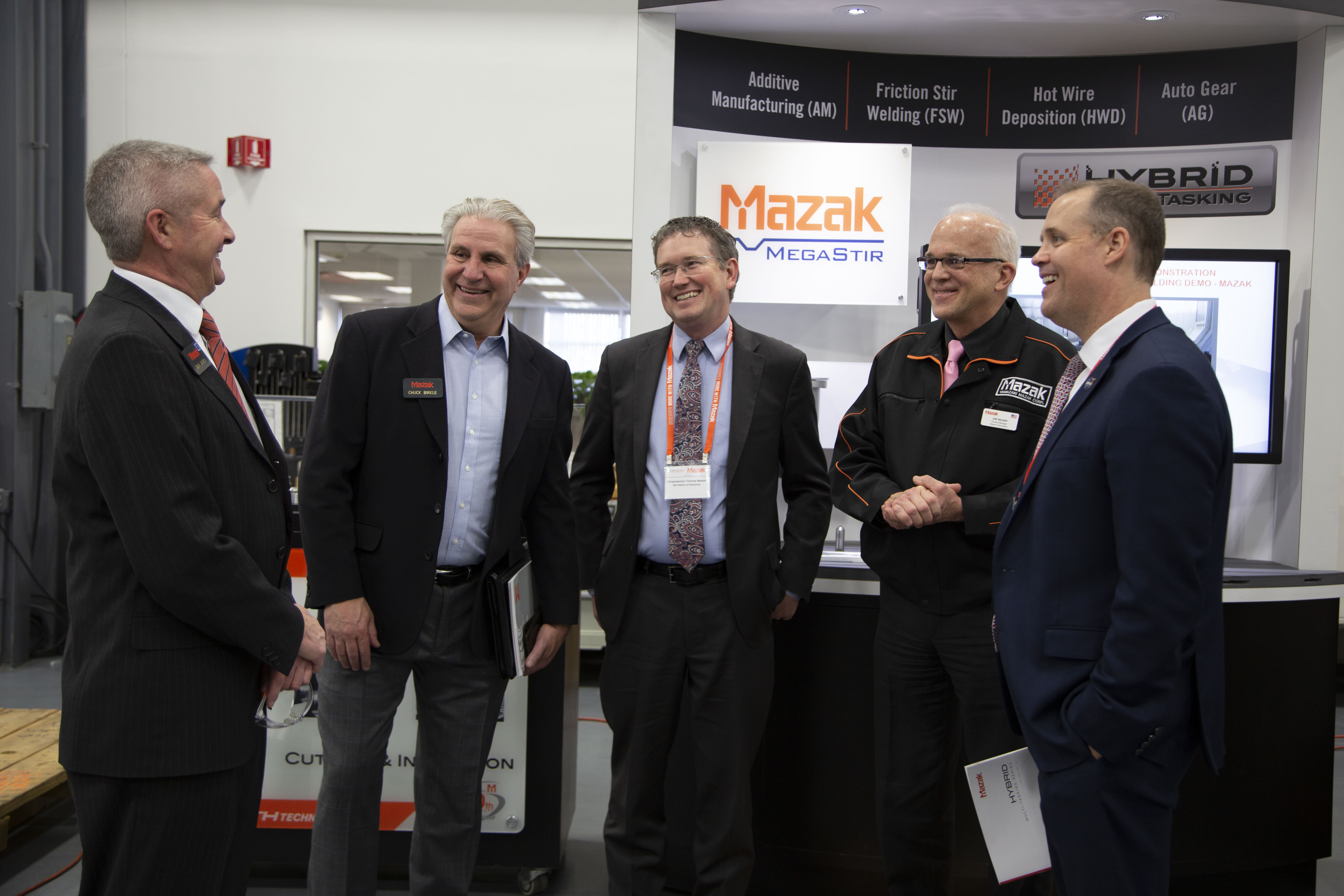 Congressman and NASA administrator visit Mazak manufacturing campus image