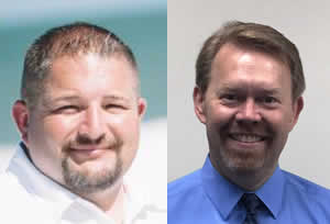 Shane Hollenbaugh (left) and Bill Pulvermacher of YG-1. Shane Hollenbaugh (left) and Bill Pulvermacher of YG-1.
