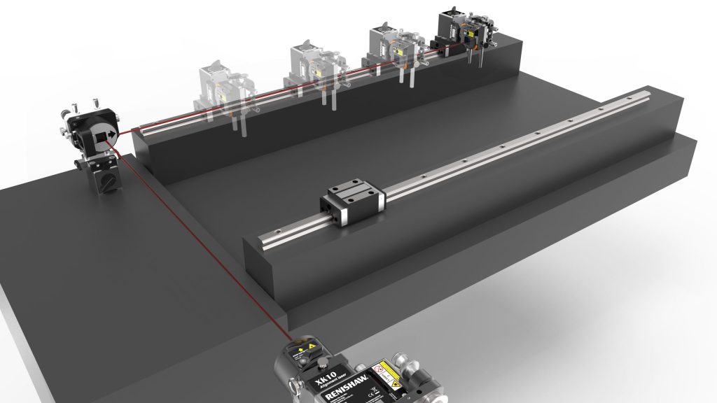1 XK10 parallel straightness measurement of the measurement rail