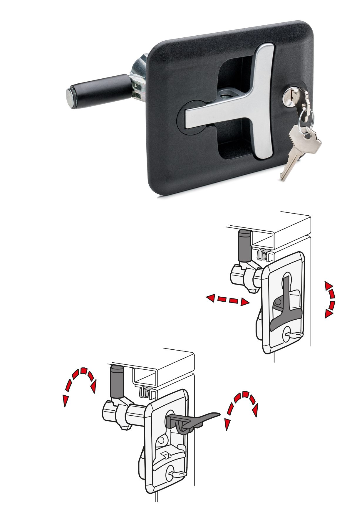 Lift and Turn Compression Latch EN 5630
