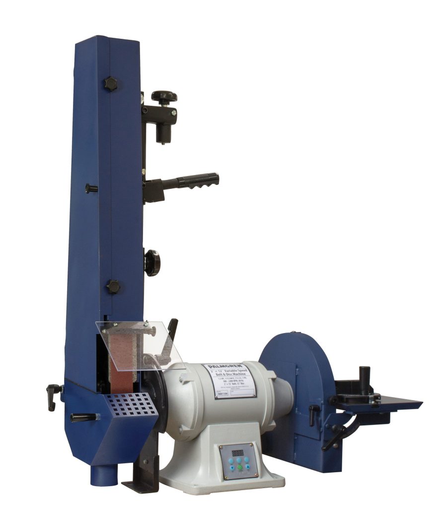 Dual Station Variable Speed Belt Grinder from Palmgren