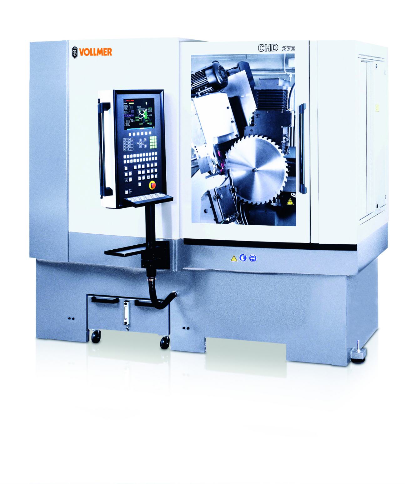 Vollmer sharpening machine features 8 CNC-controlled axes Vollmer sharpening machine features 8 CNC-controlled axes