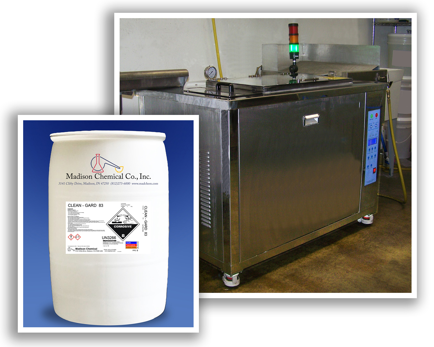 CLEAN GARD 83 with ultrasonic cleaner