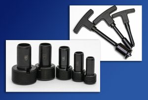 Coolant tubes and wrenches for HSK tool holders