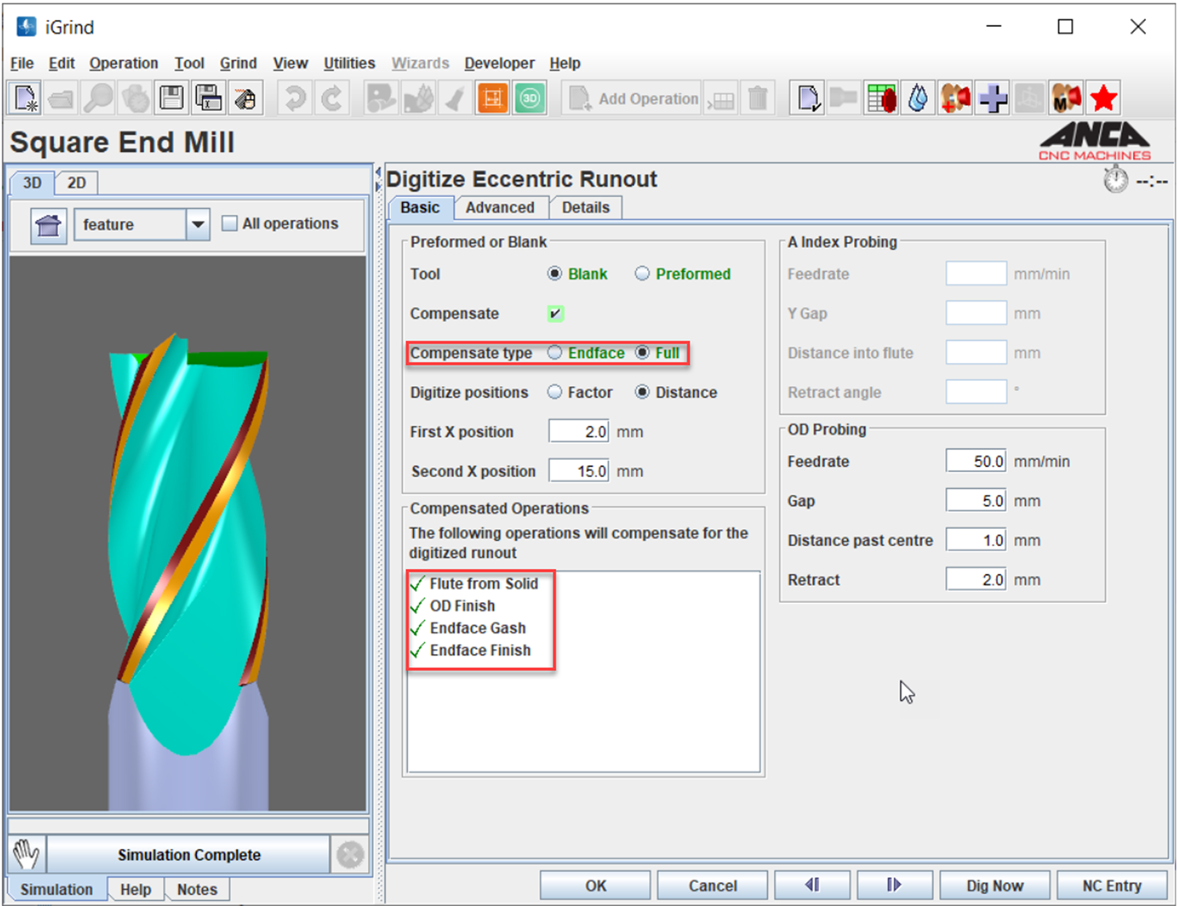 Total Tool Runout Measurement