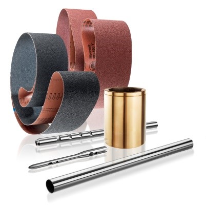 The precise manufacture of a piston rod happens in numerous manufacturing steps. Photo credit: Hermes Abrasives Ltd.