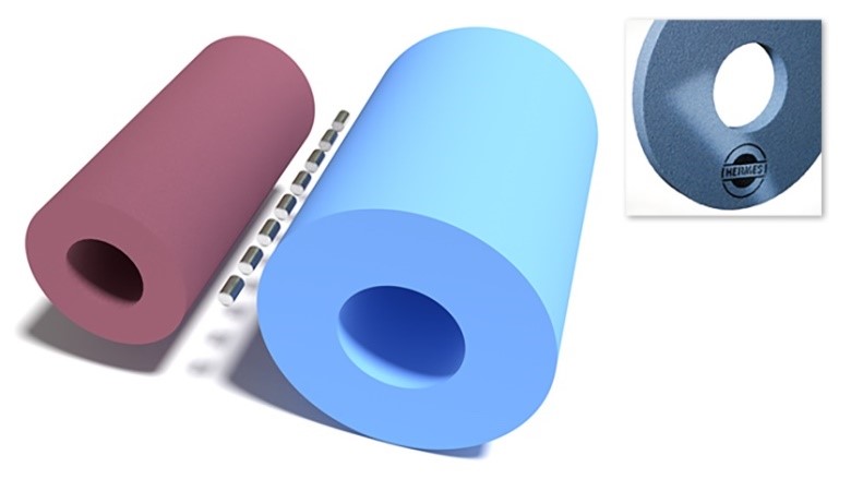 Ceramic bonded grinding tools for dimensional grinding. Photo credit: Hermes Abrasives Ltd.