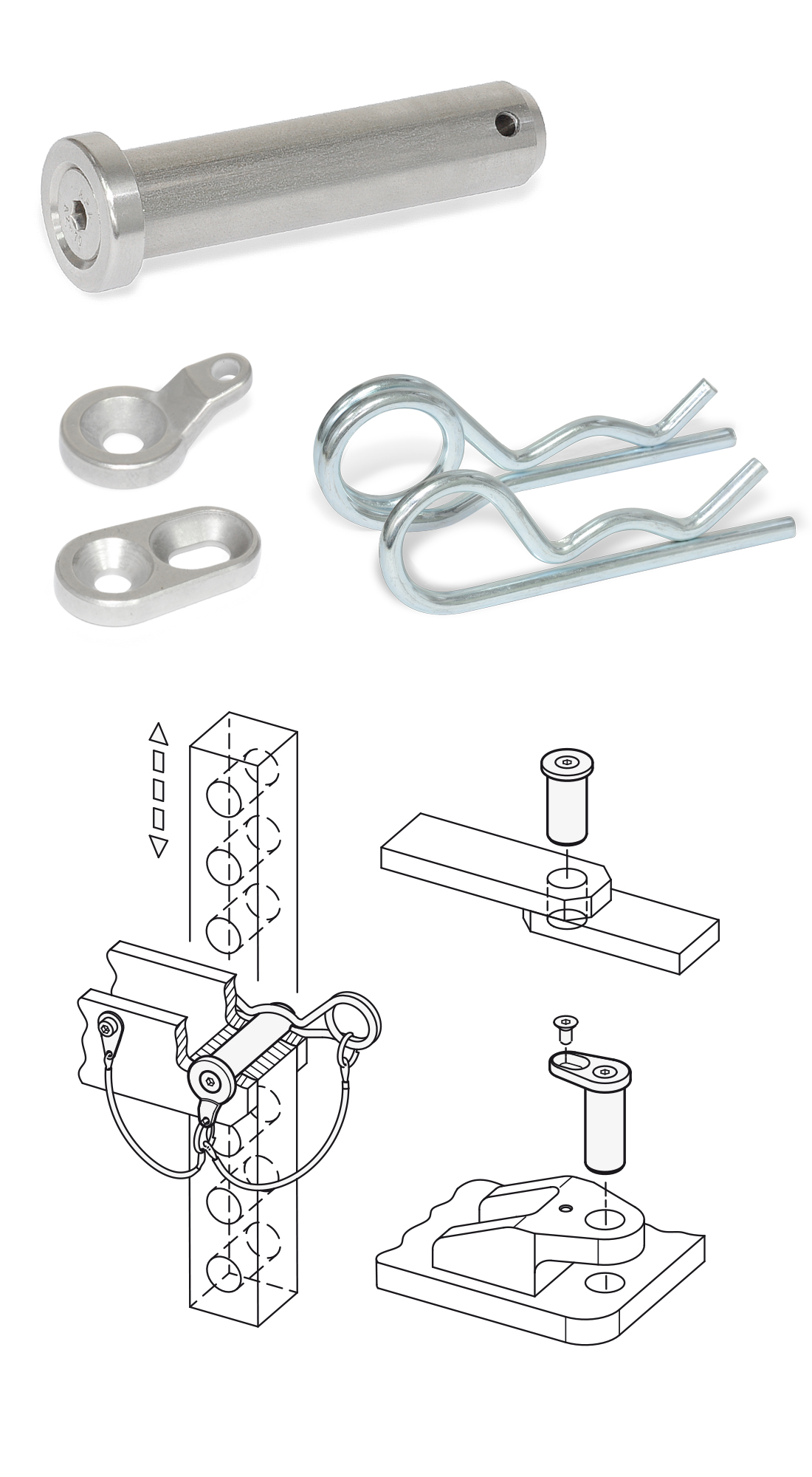GN 2342 Series Assembly Pins