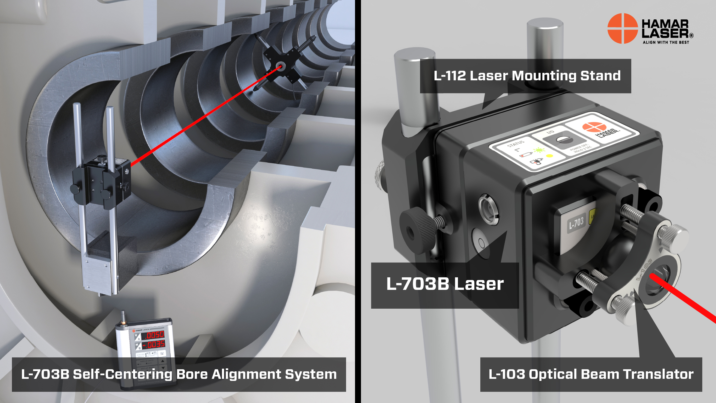 L-703B Self-Centering Bore Alignment System