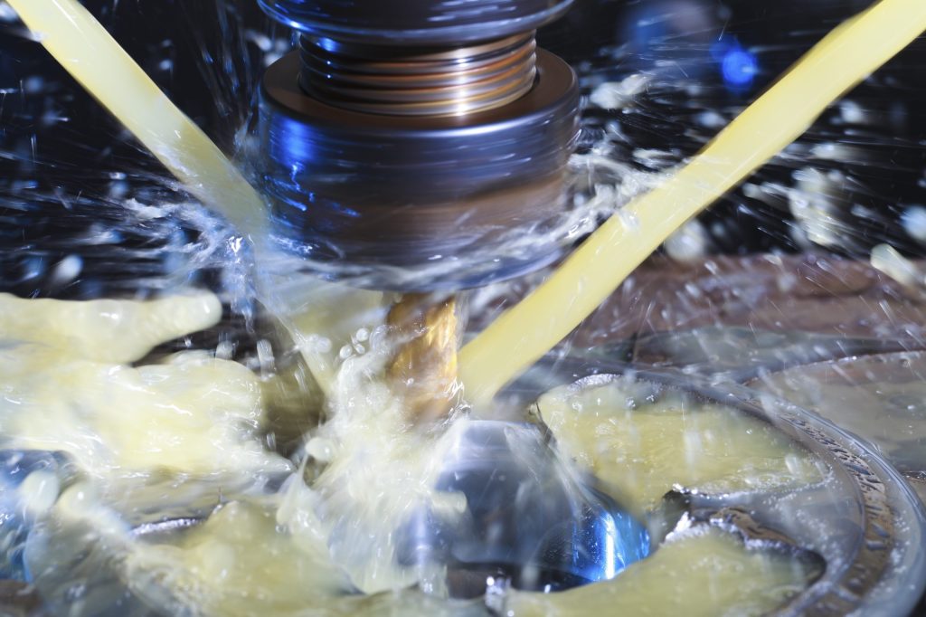 Milling machine in operation(Blurred Motion).
