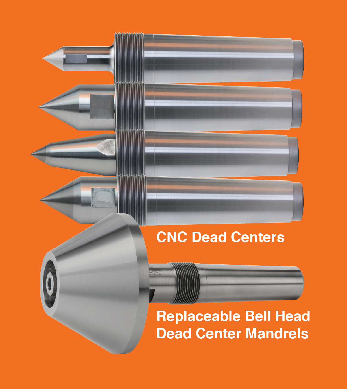 Dead and Live Centers for Mazak CNC Lathes