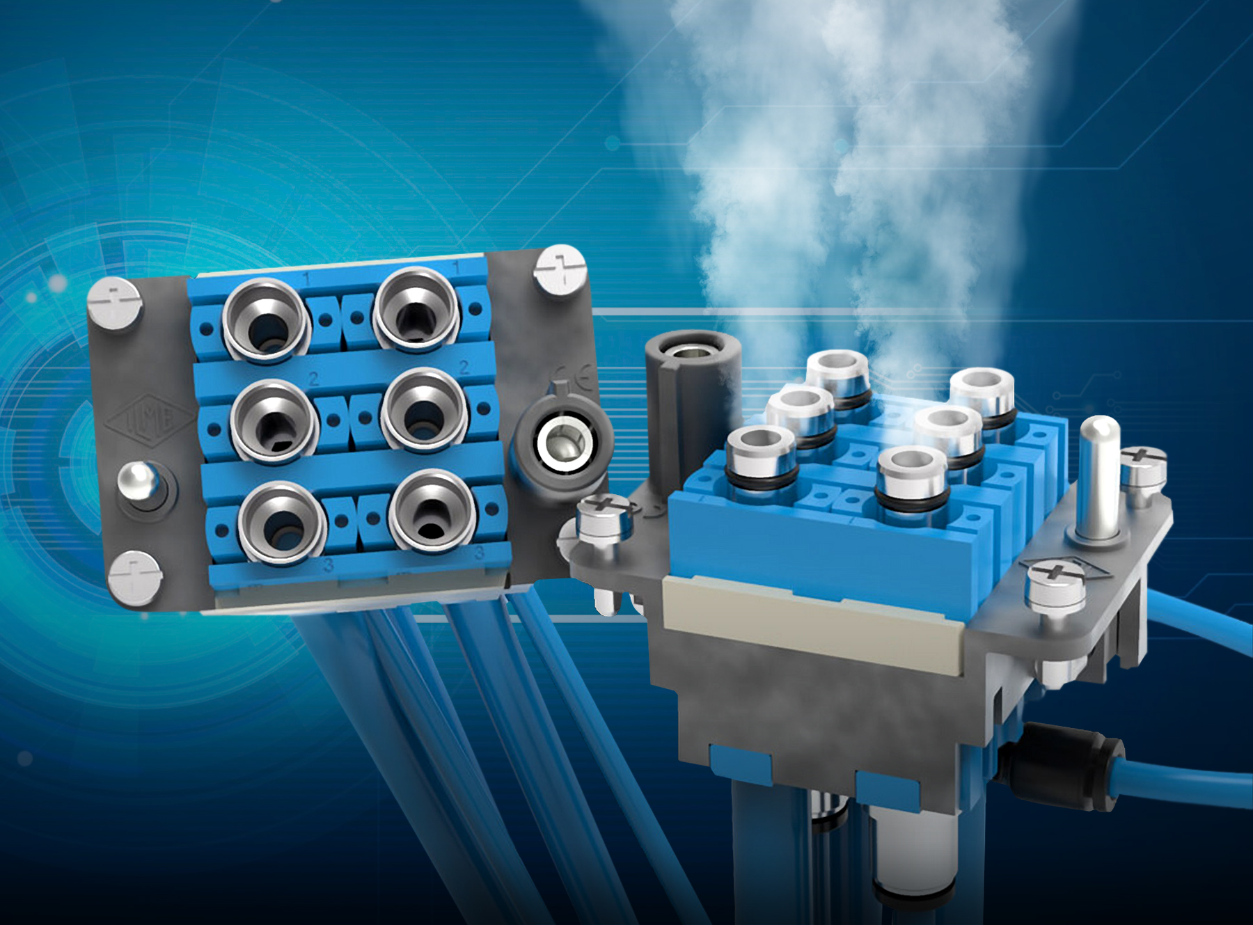 MIXO Modular Pneumatic Connection System