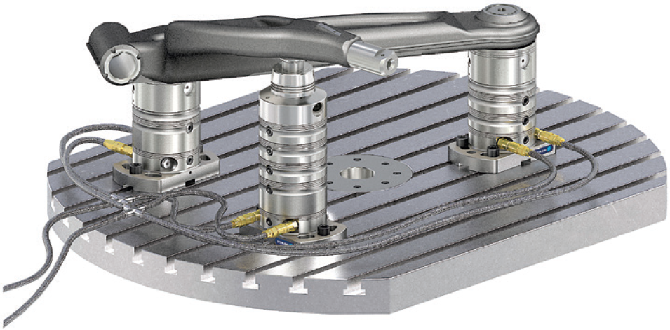 Modular system for direct workpiece clamping