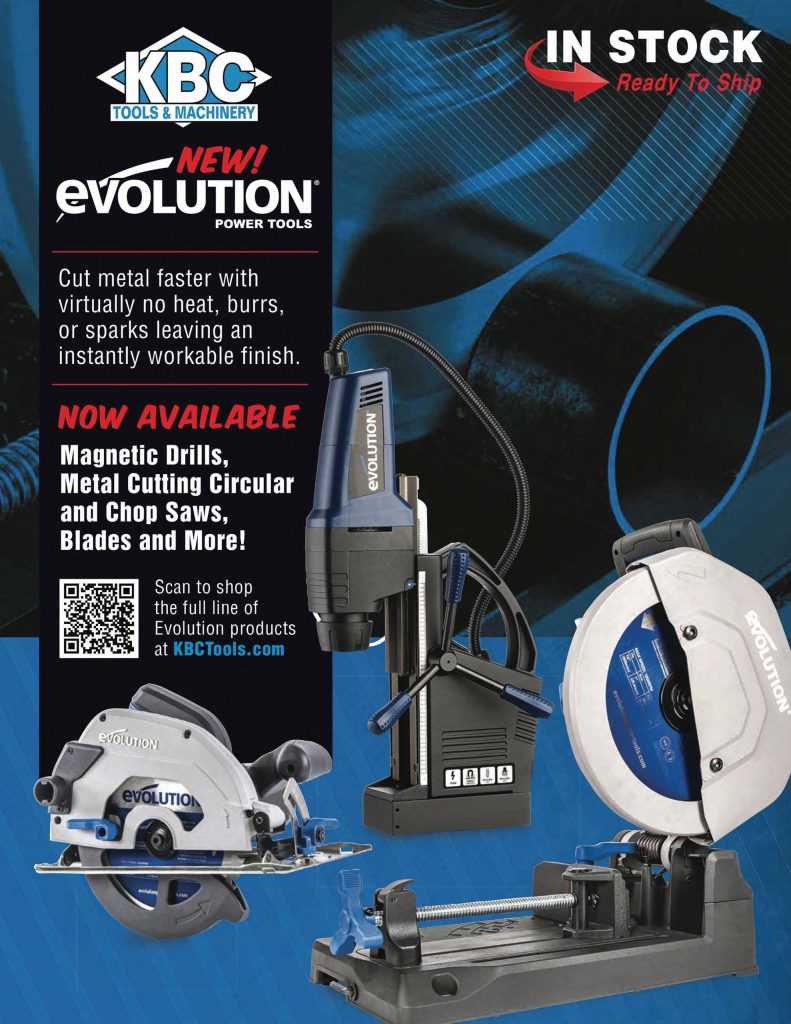Image from Evolution Magnetic Drills and Circular Saws