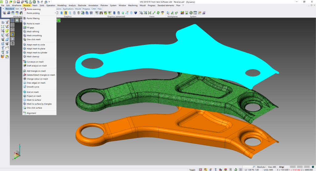 VISI 2019 R1 Reverse Surface