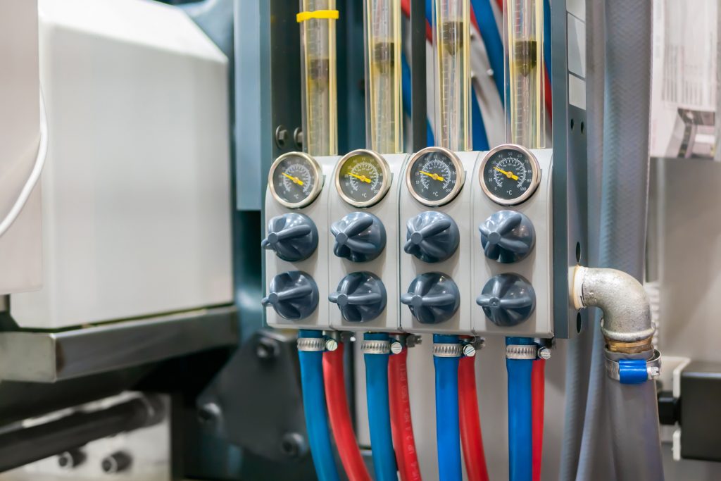 Flowmeter, rotameter – flow regulator for cooling system of injection machine