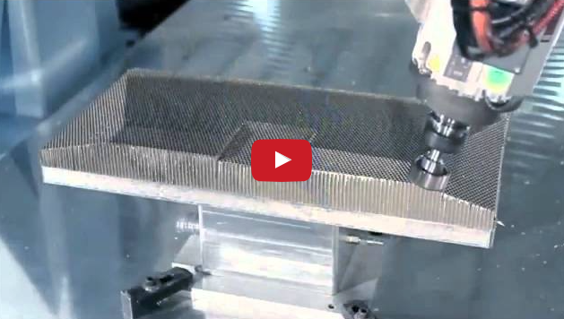 Machine tool demonstrates ability to cut composite material video thumbnail